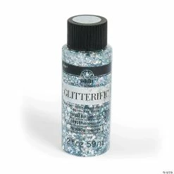 Discount 🔔 2-oz. FolkArt® Glitterific™ Silver Acrylic Paint 👍
