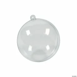 Best Pirce 🔥 3" DIY Medium Clear Ornaments - 12 Pc. ✨