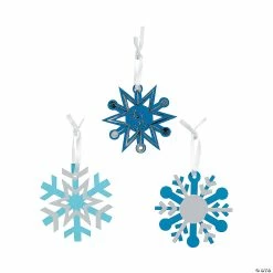 Best deal ๐ Blue Magic Color Scratch Snowflake โ Christmas Ornaments - 24 Pc. โค๏ธ