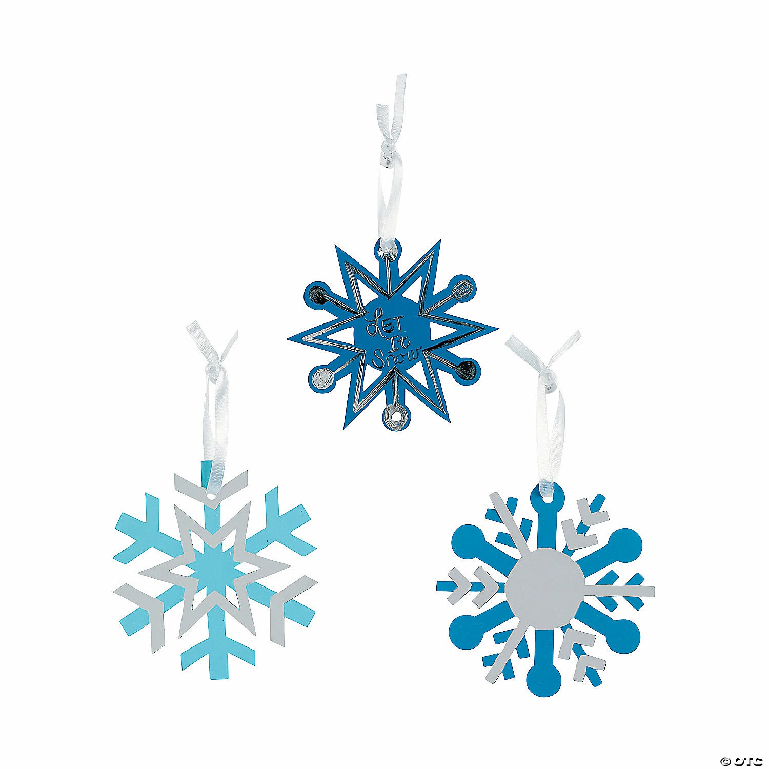 Best deal ๐ Blue Magic Color Scratch Snowflake โ Christmas Ornaments - 24 Pc. โค๏ธ