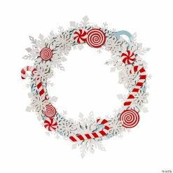 Top 10 🔥 Candy Cane & Snowflake Wreath Craft Kit - Makes 1 🎁