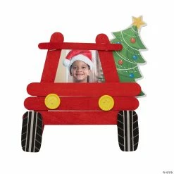 Promo 🤩 Christmas Truck Picture Frame Magnet Craft Kit - Makes 12 👍