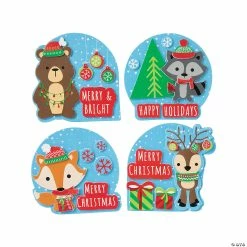 Cheap ๐ Christmas Woodland Animal Magnet Craft Kit - Makes 12 ๐