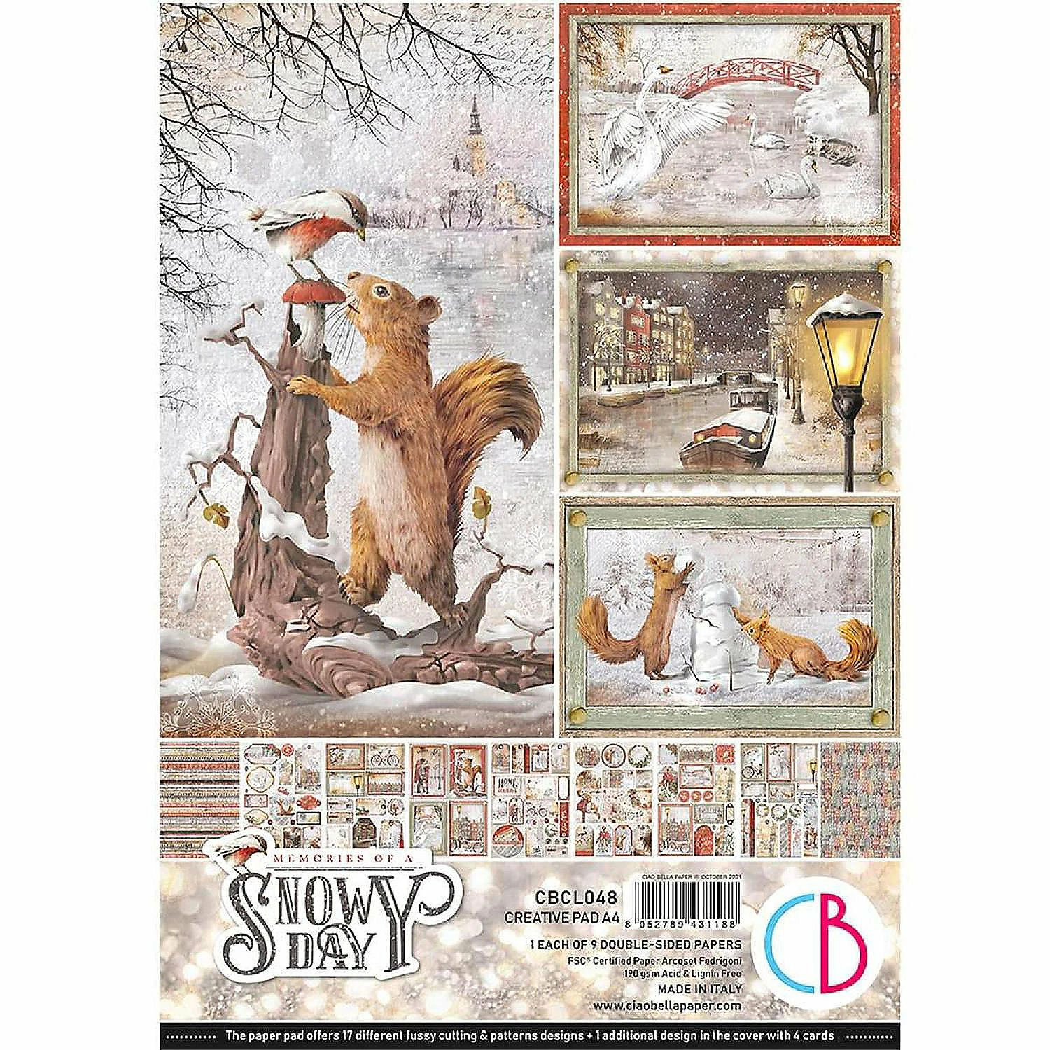 Flash Sale π₯° Ciao Bella Memories of a Snowy Day Creative Pad A4 9Pkg π