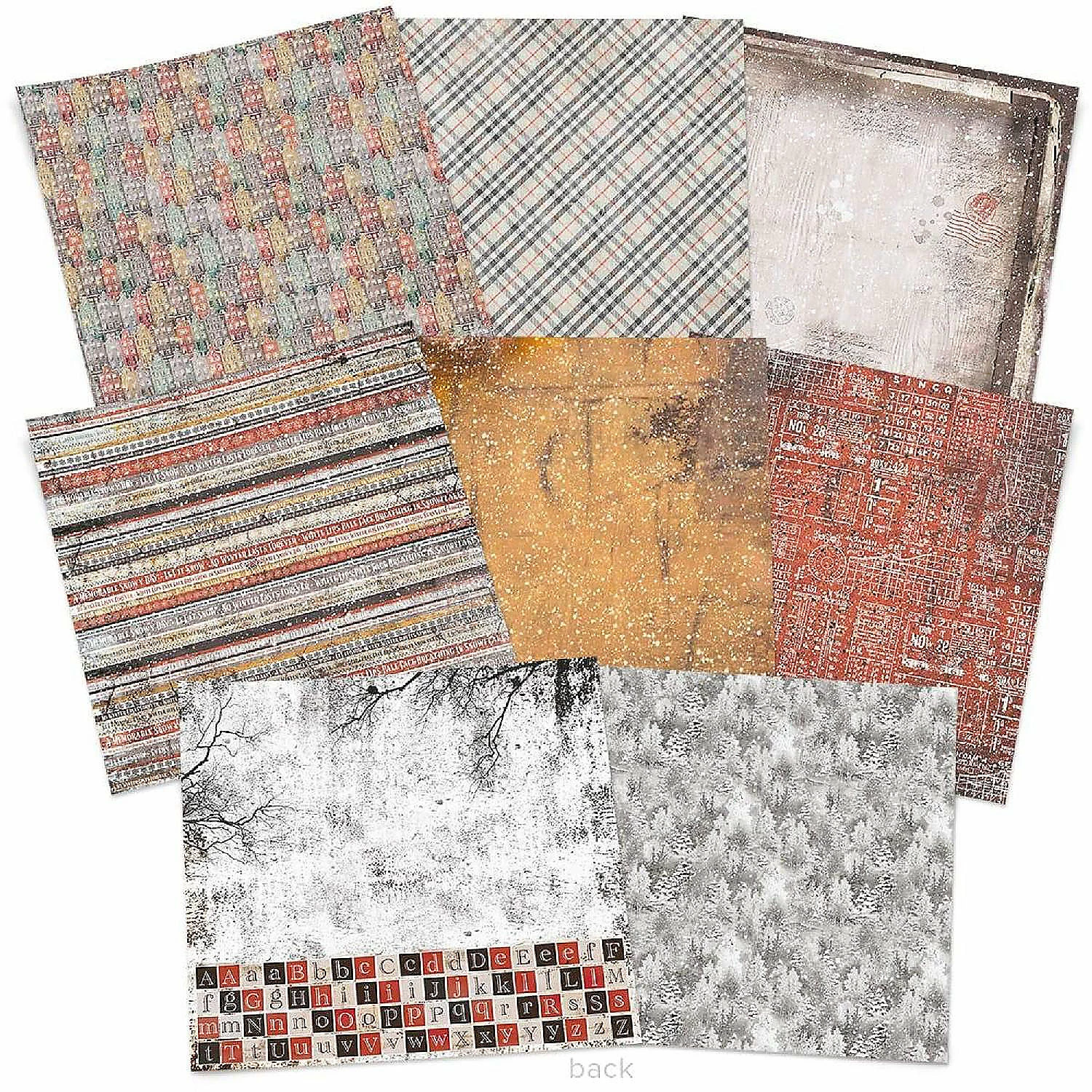 Budget π Ciao Bella Memories of a Snowy Day Patterns Pad 12x12 8Pkg π€© - Image 3