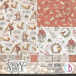 Budget 😀 Ciao Bella Memories of a Snowy Day Patterns Pad 12x12 8Pkg 🤩