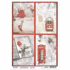 Hot Sale 🎉 Ciao Bella Rice Paper A4 Snow And The City Cards 🤩