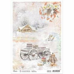 Flash Sale 🌟 Ciao Bella Rice Paper A4 Winter Mood 👍