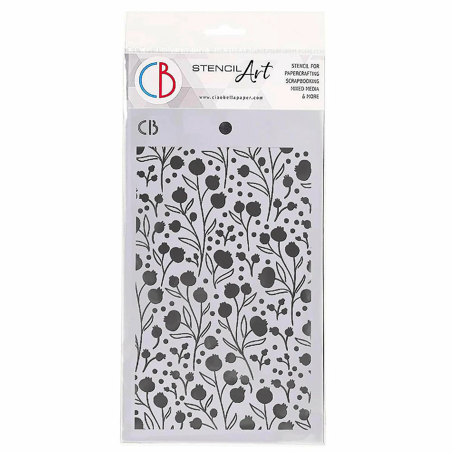 Discount β¨ Ciao Bella Texture Stencil 5x8 Winter Berries π―