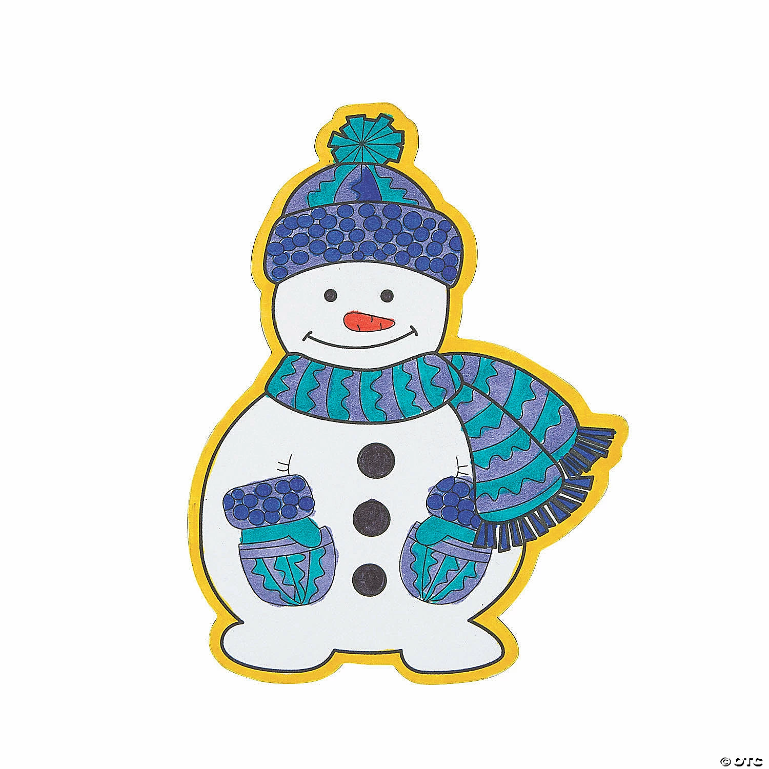 New ๐ฏ Color Your Own Snowman Magnets - 12 Pc. ๐ - Image 2