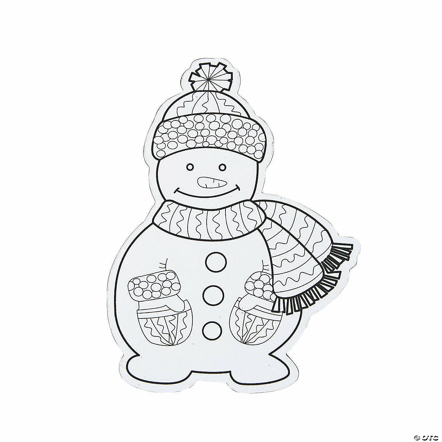 New ๐ฏ Color Your Own Snowman Magnets - 12 Pc. ๐