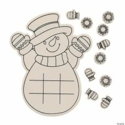 Best Sale 🎉 Color Your Own Snowman Tic-Tac-Toe Kits - 12 Pc. 🧨