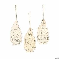 Cheapest ✔️ Color Your Own Valentine Gnome Ornaments - 12 Pc. ✨