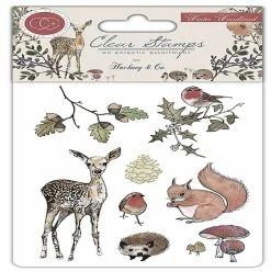 Outlet 😀 Craft Consortium Winter Woodland Clear Stamp Set 🔔
