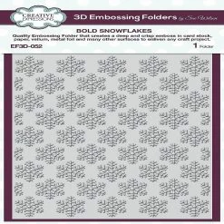 Cheapest ๐ Creative Expressions Bold Snowflakes 5 34 in x 7 12 in 3D Embossing Folder ๐คฉ