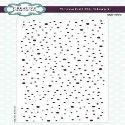 Discount 😉 Creative Expressions Snowfall DL Stencil ✔️