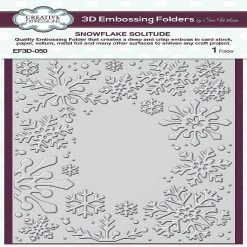 Best deal ๐ Creative Expressions Snowflake Solitude 5 34 in x 7 12 in 3D Embossing Folder ๐ฏ