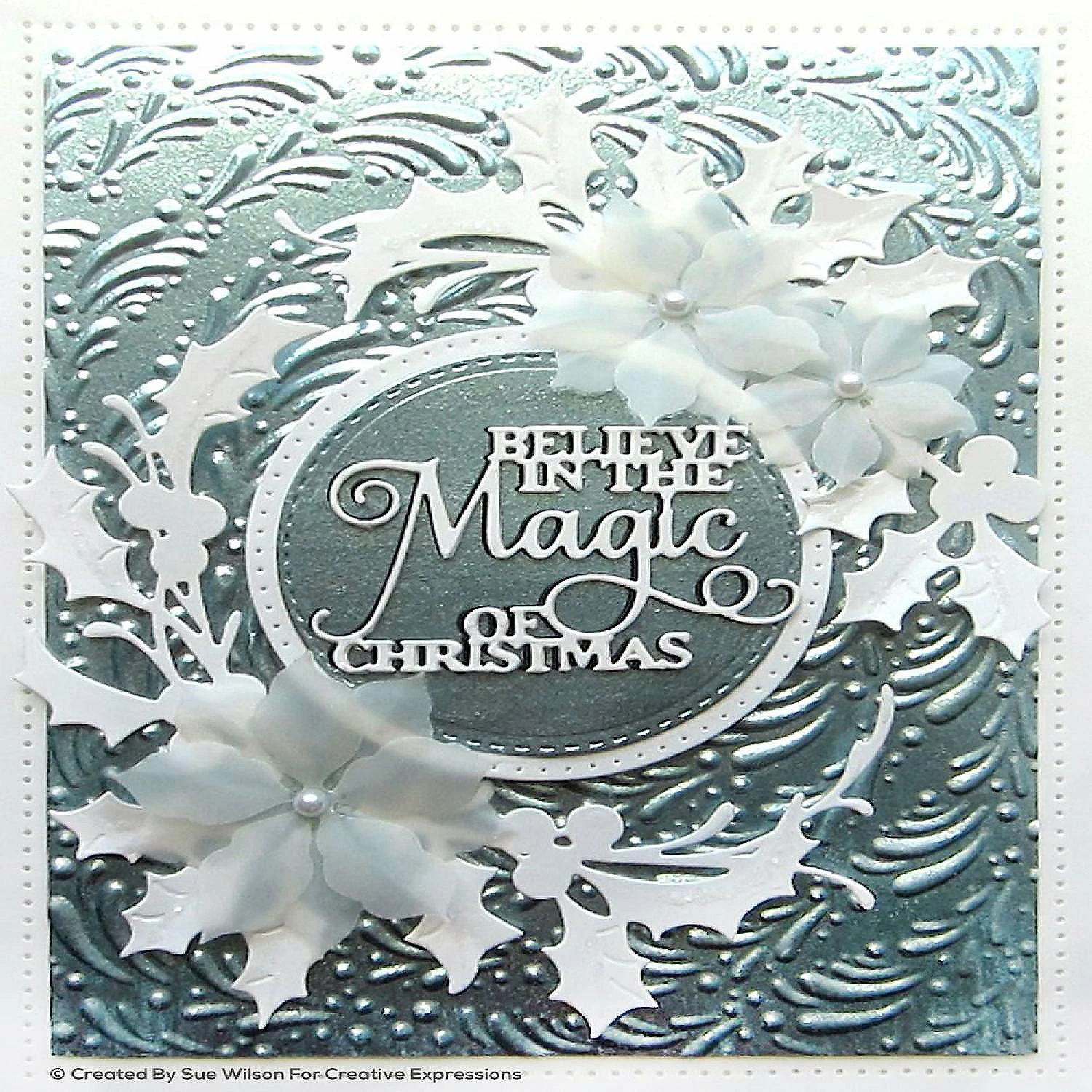 Discount ๐คฉ Creative Expressions Winter Wreath 5 34 x 7 12 3D Embossing Folder ๐ - Image 2