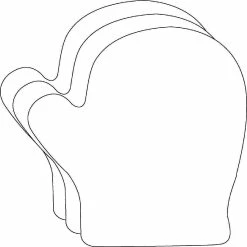 Best Pirce 🌟 Creative Shapes Etc. - Large Single Color Construction Paper Craft Cut-out - Mitten 👏