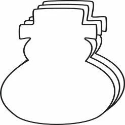Cheapest 💯 Creative Shapes Etc. - Large Single Color Creative Foam Craft Cut-outs - Snowman ✔️