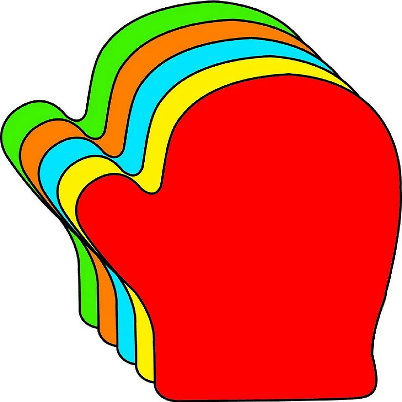 Buy β¨ Creative Shapes Etc. - Small Assorted Color Creative Foam Craft Cut-outs - Mitten β€οΈ
