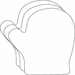 Brand new ✨ Creative Shapes Etc. - Small Single Color Creative Foam Craft Cut-outs - Mitten ⌛