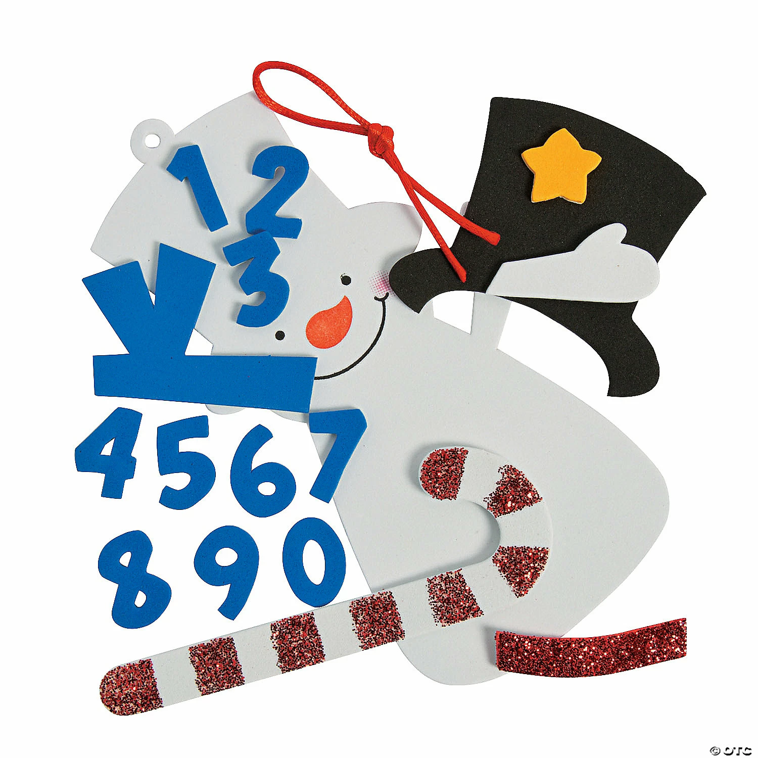 Coupon 🔥 Dated Snowman Ornament Craft Kit - Makes 12 ⭐ - Image 2