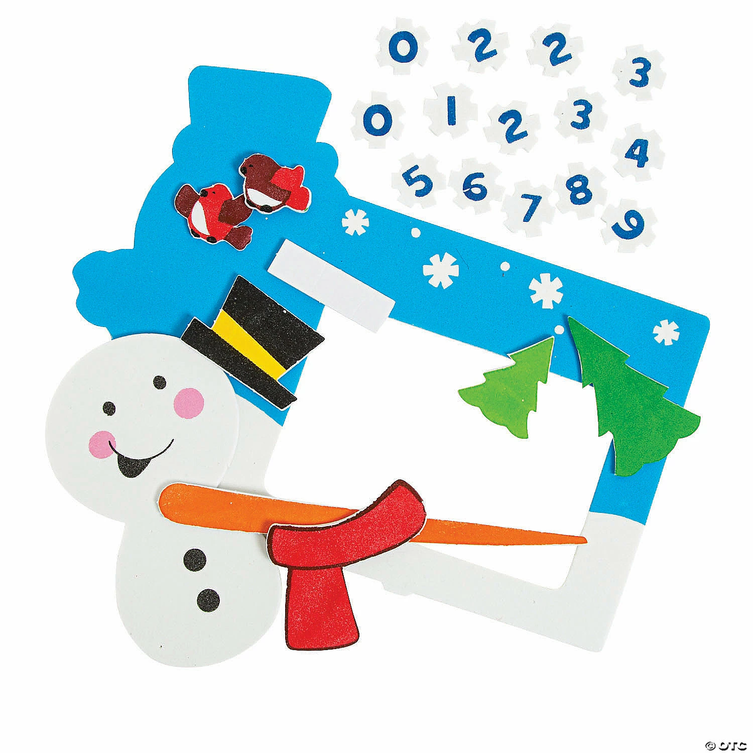 Cheapest ๐ Dated Snowman Picture Frame Magnet Craft Kit - Makes 12 ๐ - Image 2