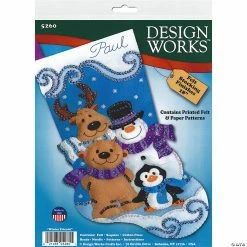 Best deal 🧨 Design Works Kit 18" Felt Stocking Winter Friends       ✨