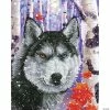 Hot Sale 👍 Diamond Dotz Diamond Embroidery Facet Art Kit 15"X19"-Forest Wolf ⭐