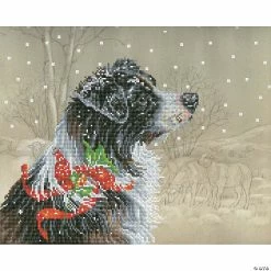 Wholesale ✨ Diamond Dotz Diamond Embroidery Facet Art Kit 19"X16"-Christmas Collie 🛒