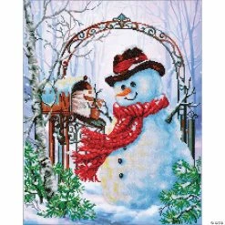 Best reviews of 🥰 Diamond Dotz Diamond Embroidery Facet Art Kit 22.8"X27.6"-Father Snow 🤩