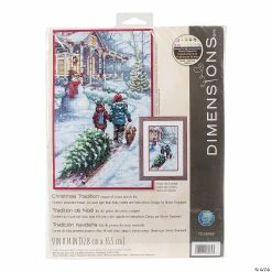 Buy 👍 Dimensions Counted Cross Stitch Kit 9"X14" - 🎅 Christmas Tradition (14 Count) 🎁