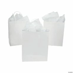 Cheapest 🧨 DIY Large White Gift Bags - 12 Pc. 🛒