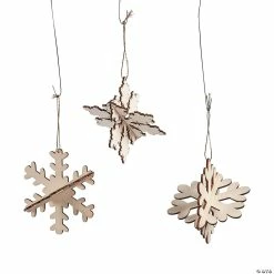 Best deal 🛒 DIY Unfinished Wood Snowflake Ornaments - Makes 12 🔔