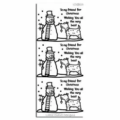 Deals ⭐ Ecstasy Crafts Snowman and 🐶 Dog Sticker Gold ❤️