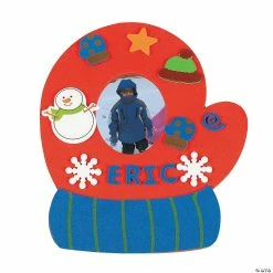 Coupon 🎁 Fabulous Foam Mitten Picture Frame Kit - Makes 24 🛒