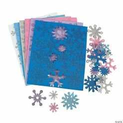 Cheap 👏 Fabulous Foam Self-Adhesive Snowflake Glitter Shapes - 500 Pc. 🛒