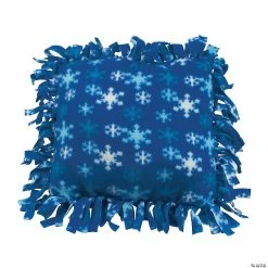 Coupon โญ Fleece Winter Tied Pillow Craft Kit - Makes 6 โ