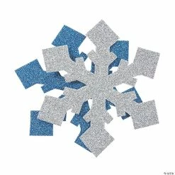 Top 10 🔥 Glitter Snowflake Shapes - 48 Pc. 💯
