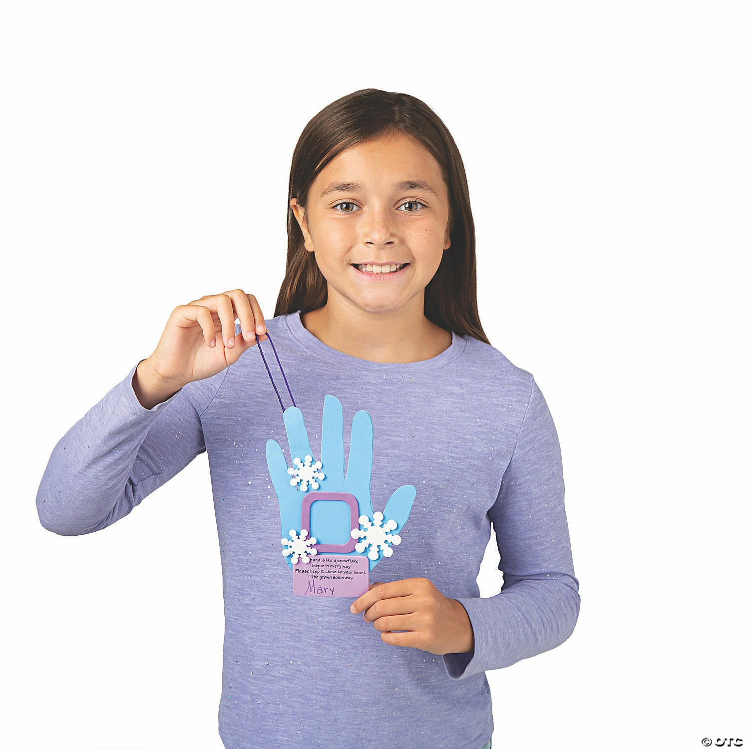 Deals β¨ Handprint Snowflake Picture Frame π Christmas Ornament Craft Kit - Makes 12 β - Image 3