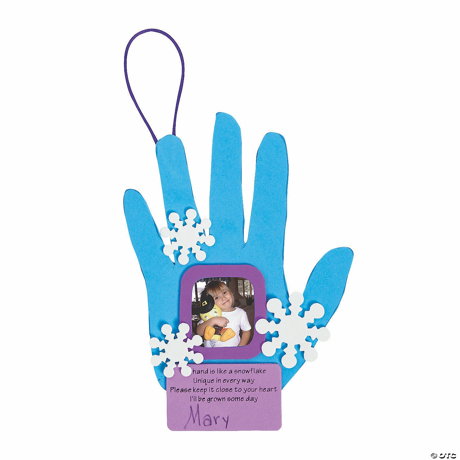 Deals β¨ Handprint Snowflake Picture Frame π Christmas Ornament Craft Kit - Makes 12 β