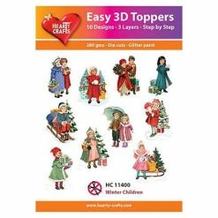 Coupon ✨ Hearty Crafts Easy 3D Toppers Winter Children 🤩