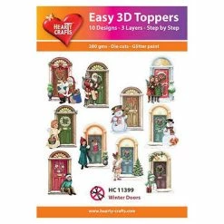 Hot Sale 🎉 Hearty Crafts Easy 3D Toppers Winter Doors 🔔