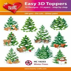 Brand new 💯 Hearty Crafts Easy 3D Winter Trees 🔥