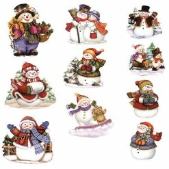 Best deal 👍 Hearty Crafts Easy3D Precut Toppers Snowmen ⭐