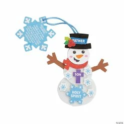 Outlet ⭐ Holy Trinity Snowman Ornament Craft Kit - Makes 12 💯