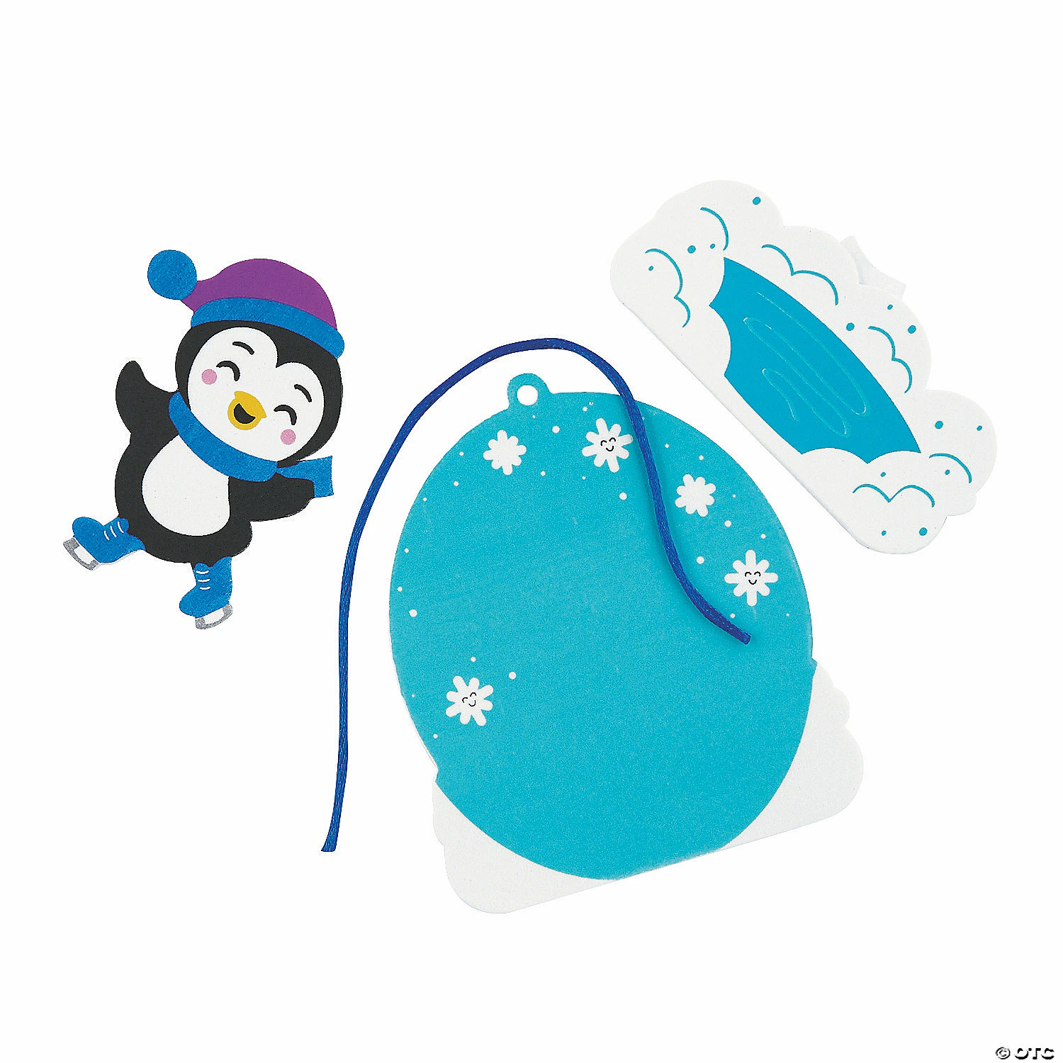 Wholesale π Ice Skating Penguin Ornament Craft Kit - Makes 12 π - Image 2