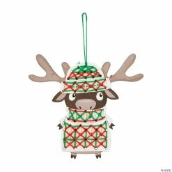 Best deal 🤩 Knit a Moose a Sweater Ornament Craft Kit - Makes 12 ✔️