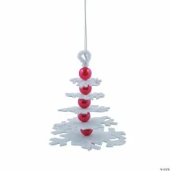Wholesale ⭐ Layered Snowflake 🎅 Christmas Ornament Craft Kit - Makes 6 🔔